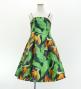 Hula Kids Shantung Dress with Strelitzia Print / Luxury Collection / Gray / Jp47gy