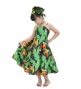 Hula Kids Shantung Dress with Strelitzia Print / Luxury Collection / Gray / Jp47gy