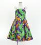 Hula Kids Shantung Dress with Strelitzia Print / Luxury Collection / Purple / Jp47pu