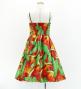Hula Kids Shantung Dress with Strelitzia Print / Luxury Collection / Red / Jp47rd