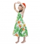 Hula Kids Shantung Dress with Strelitzia Print / Luxury Collection / White / Jp47wh