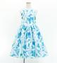Hula Kids Shantung Dress with Tiare Print / Luxury Collection / Light Blue / Jp48lbl