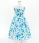 Hula Kids Shantung Dress with Tiare Print / Luxury Collection / Light Blue / Jp48lbl
