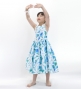 Hula Kids Shantung Dress with Tiare Print / Luxury Collection / Light Blue / Jp48lbl