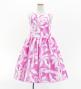 Hula Kids Shantung Dress with Tiare Print / Luxury Collection / Pink / Jp48pi