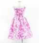 Hula Kids Shantung Dress with Tiare Print / Luxury Collection / Pink / Jp48pi