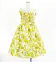 Hula Kids Shantung Dress with Tiare Print / Luxury Collection / Yellow / Jp48ye