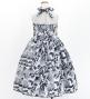 Hula Kids Shantung Dress with Lehua Print / Luxury Collection / Black / Jp49bk