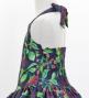 Hula Kids Shantung Dress with Lehua Print / Luxury Collection / Navy / Jp49nv