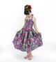 Hula Kids Shantung Dress with Lehua Print / Luxury Collection / Purple / Jp49pu
