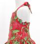 Hula Kids Shantung Dress with Lehua Print / Luxury Collection / Red / Jp49rd