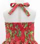 Hula Kids Shantung Dress with Lehua Print / Luxury Collection / Red / Jp49rd