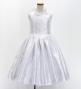 Hula Kids Shantung Dress with Lehua Print / Luxury Collection / White / Jp49wh