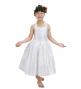 Hula Kids Shantung Dress with Lehua Print / Luxury Collection / White / Jp49wh