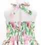 Hula Kids Shantung Dress with Lehua Print / Luxury Collection / White Red / Jp49whrd