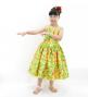 Hula Kids Shantung Dress with Lehua Print / Luxury Collection / Yellow / Jp49ye