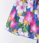 Hula Kids Shantung Dress with Hibiscus Print / Luxury Collection / Blue / Jp50bl
