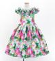 Hula Kids Shantung Dress with Hibiscus Print / Luxury Collection / Light Blue / Jp50lbl