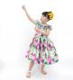 Hula Kids Shantung Dress with Hibiscus Print / Luxury Collection / Light Blue / Jp50lbl