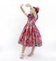 Hula Kids Shantung Dress with Hibiscus Print / Luxury Collection / Purple / Jp50pu