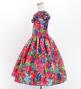 Hula Kids Shantung Dress with Hibiscus Print / Luxury Collection / Purple / Jp50pu