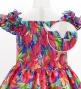 Hula Kids Shantung Dress with Hibiscus Print / Luxury Collection / Purple / Jp50pu
