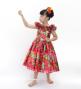 Hula Kids Shantung Dress with Hibiscus Print / Luxury Collection / Red Purple / Jp50rdpu