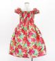 Hula Kids Shantung Dress with Hibiscus Print / Luxury Collection / White / Jp50wh