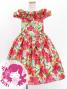 Hula Kids Shantung Dress with Hibiscus Print / Luxury Collection / White / Jp50wh