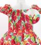 Hula Kids Shantung Dress with Hibiscus Print / Luxury Collection / White / Jp50wh