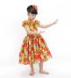Hula Kids Shantung Dress with Hibiscus Print / Luxury Collection / Yellow / Jp50ye