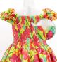 Hula Kids Shantung Dress with Hibiscus Print / Luxury Collection / Yellow / Jp50ye
