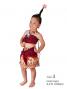 Hula Tahitian Set up Kids / Red / Gp5r