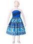 Hula Kids Midi Dress with Kahiko Print / Blue / Gp6bl