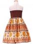 Hula Kids Midi Dress with Kahiko Print / Brown / Gp6br