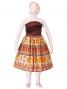 Hula Kids Midi Dress with Kahiko Print / Brown / Gp6br