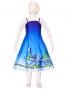 Hula Kids Satin Dress with Hibiscus / Luxury Collection / Blue / Jp8bl