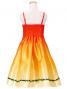 Hula Kids Satin Dress with Hibiscus / Luxury Collection / Orange / Jp8o