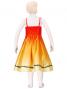 Hula Kids Satin Dress with Hibiscus / Luxury Collection / Orange / Jp8o