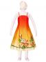 Hula Kids Satin Dress with Hibiscus / Luxury Collection / Orange / Jp8o