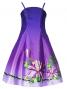 Hula Kids Satin Dress with Hibiscus / Luxury Collection / Purple / Jp8p